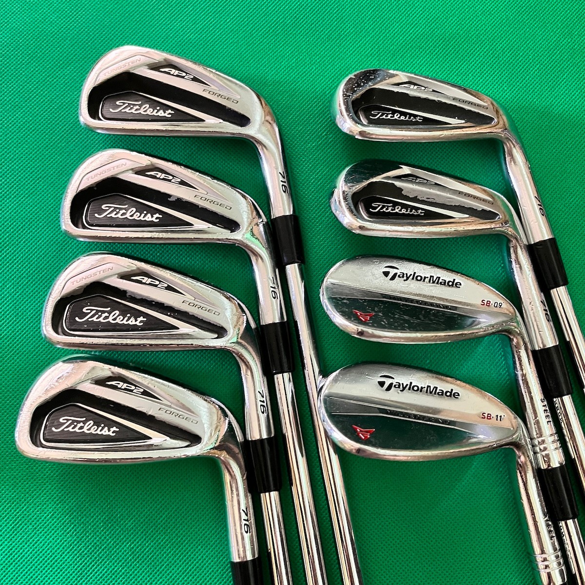 レフティ AP2 716(5～P)&SM8(50.54.58) Titleist AP2 716 Iron Set 8pcs 5-Pw,52,58 Stiff S Dynamic