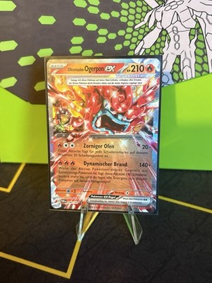 Pokemon Ofenmaske-Ogerpon EX TWM 040/167 Maskerade im Zwielicht - NM - Deutsch