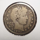 1892   *P *  BARBER SILVER QUARTER  ***NICE*** FREE SHIPPING   C2103