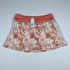 NWT ADIDAS Golf Skort/Skirt Floral Coral Fusion Pockets Large MSRP $80