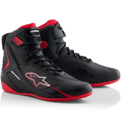 Motorrad Schuhe 11 - Alpinestars Faster-4 Honda - Boots mit Klettverschluss