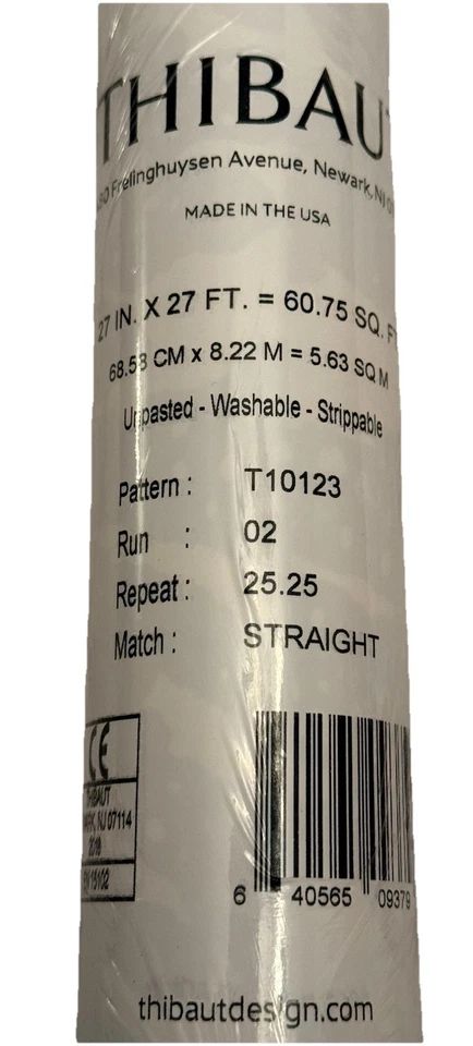 PATRÓN THIBAUT T10123 DOBLE ROLLO \ NUEVO \ DISEÑO MODERNO - NEGRO CORAL Foto 2 de 4