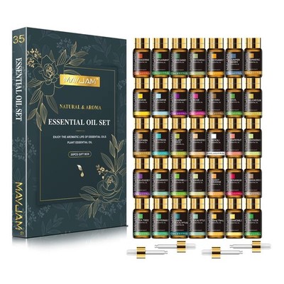 MAYJAM 35x5ml Ätherische Öle Set   Geschenkbox Duftöle für Diffusor & Massage