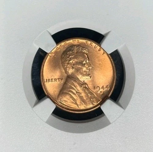 1944-D LINCOLN WHEAT CENT ~ NGC - MS 66 RD  ~BEAUTIFUL COIN~ REF#02-093