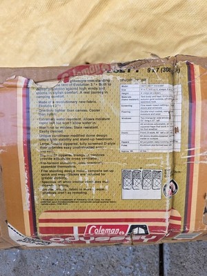 Vintage Coleman 8423-897 ODYSSEY 9' x 7' Tent USED ONCE! MINT! See