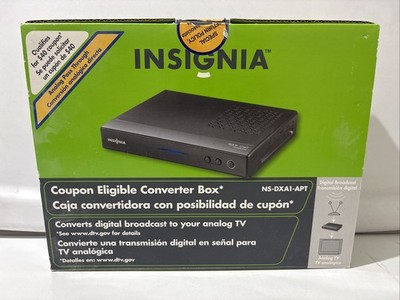 Insignia Digital to Analog Converter Box NS-DXA1-APT Complete w/Box Not Tested