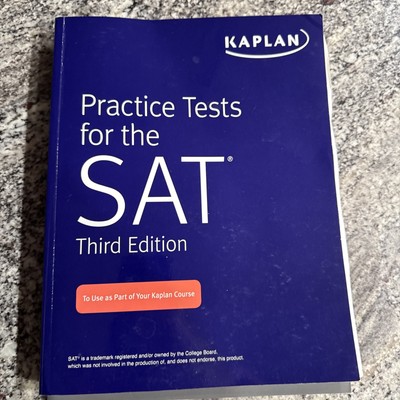 KAPLAN Practice  Test For The SAT 3rd EDITION 2019 Paperback Very GOOD