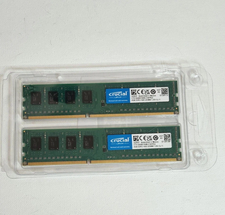 Crucial 8GB (2 x 4GB) PC4-21300 (DDR3L-1600) Memory (CT2K51264BD160B) - Image 3 of 3
