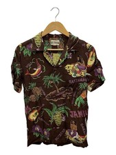 WACKO MARIA RASTAMAN Early Aloha Shirt S Rayon BRW All Over Pattern