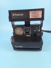 Polaroid 660 Land Camera Autofocus 660 with Strap Vintage Untested