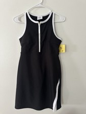 SAGE Ladies' Active Dress with Shorts, Black/White, Size Small, NWTS