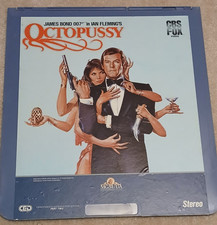 James Bond: Octopussy CBS Fox VideoDisc CED 1983 Parts 2 Only Roger Moore