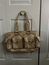 Wilson’s Leather Gold Genuine Leather Shoulder Bag – 17” Length – Multi Pocket