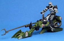 STAR WARS CLONE WARS DURGE & SWOOP BIKE LOOSE COMPLETE