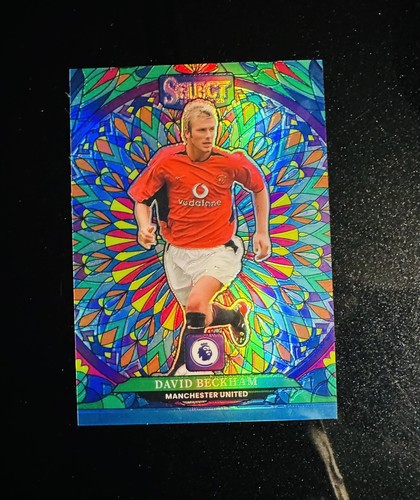 David Beckham #30 2024 Panini Select Premier League Stained Glass card