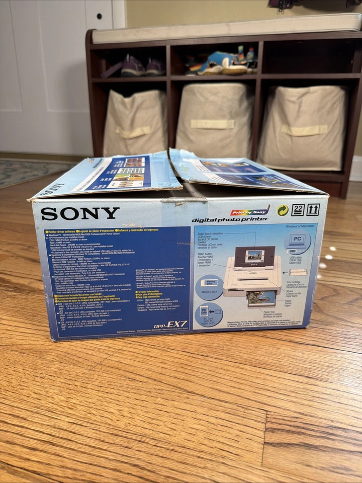 Sony DPP-EX7 Digital Color Photo Printer w/ Dye-Sublimation Technology - Image 3 of 4