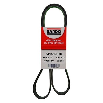 For Nissan Altima 1994 Bando 6PK1300 Rib Ace V-Ribbed Serpentine Belt
