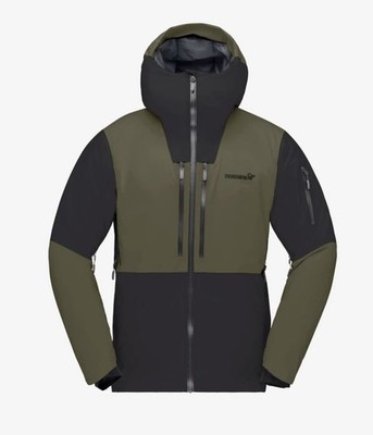 Norrona Lofoten Gore-Tex Thermo80 Jacket, Men's, Caviar/Olive Night,  XL, NWT