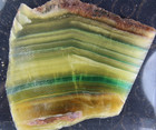 Rainbow Fluorite Slab - 572 Grams - Lapidary - Collect - Gems - Cabs - Argentina — photo 8