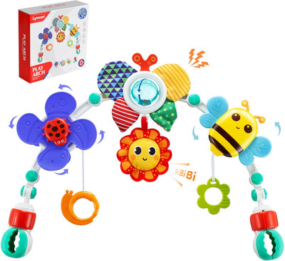 Adjustable Arch Bassinet Toys for Infant & Toddlers, Stroller Arch, Baby Crib To