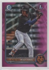 2022 Bowman Chrome Prospects Fuchsia Pink Vapor Refractor 90/199 Willy Fanas sc2