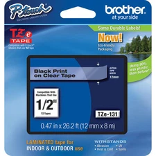 Brother International Tze131 Label Tape - 0.50" Width 1 Each