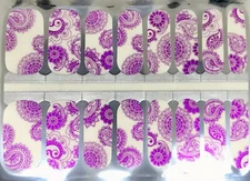 Color Nail Polish Strips, 16ct. Paisley Delight Read Description Below