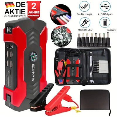28000mAh-Auto KFZ Starthilfe Jump Starter 12V Ladegerät Booster Power Bank PKW