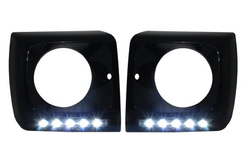 Scheinwerferblenden LED Tagfahrlicht für Mercedes G-Klasse W463 89-12 G65 Look - Bild 5 von 12