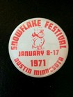 1971 SNOWFLAKE FESTIVAL Pinback Button ~ Austin, Minnesota — photo 4