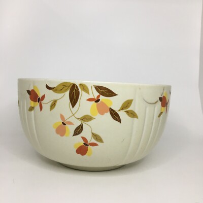 Vintage Halls Superior Jewel Tea Autumn Leaf Large 9'' Mixing Bowl / Serving Bowl