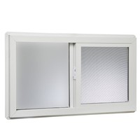 Vinyl Basement Slider Window, 32 X 18, White Vinyl Basement Slider Window, 32 X 18, White