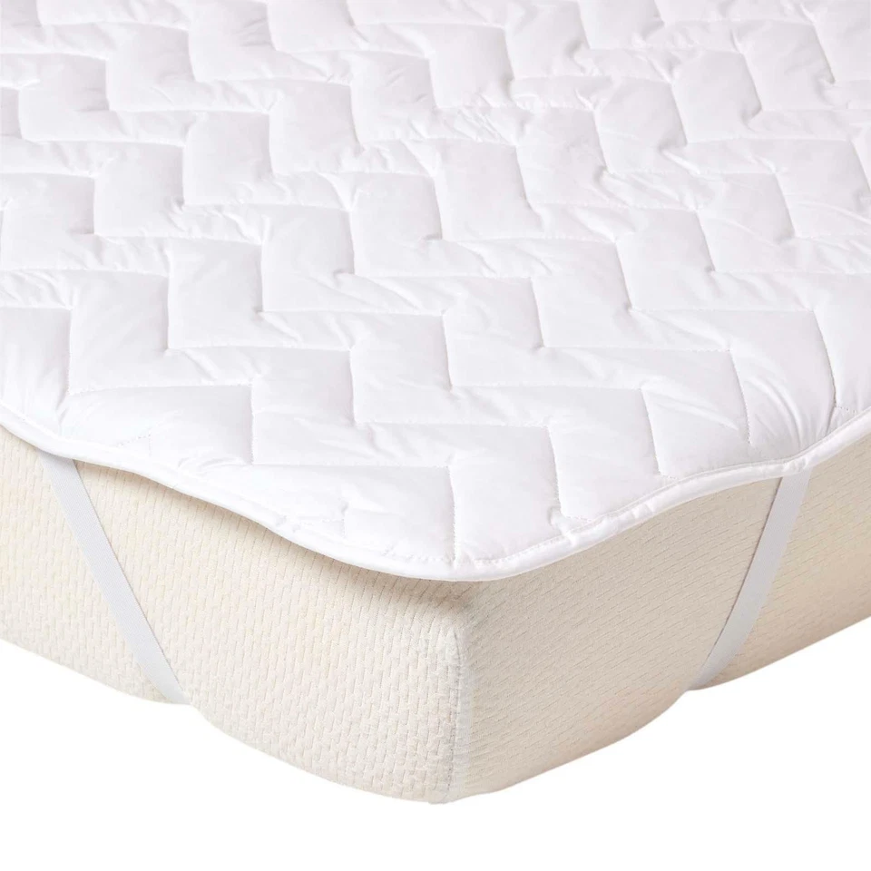 Luxury Cotton Deep Quilted Mattress Topper Single Double King Super King
