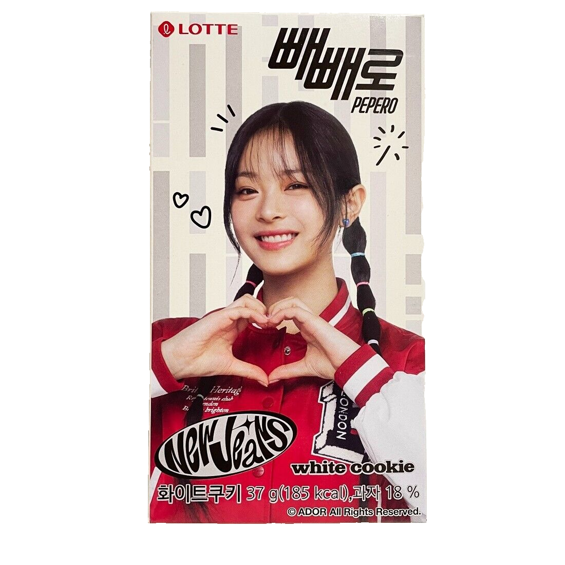 Lotte Pepero NewJeans HANNI Collaboration Edition White Lotte Pepero NewJeans HANNI Collaboration Edition White