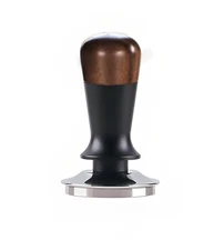 53mm Espresso Coffee Tamper - Espresso Tamper 30lbs Walnut Wooden-Handle Tamp...