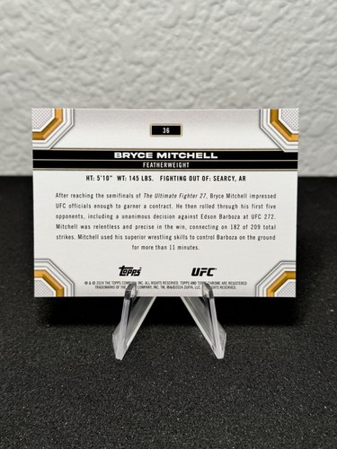 Réfracteur à prisme base UFC chromé 2024 Topps 1 - 200 - COMPLÉTEZ VOTRE SET - PYC - Photo 37/237
