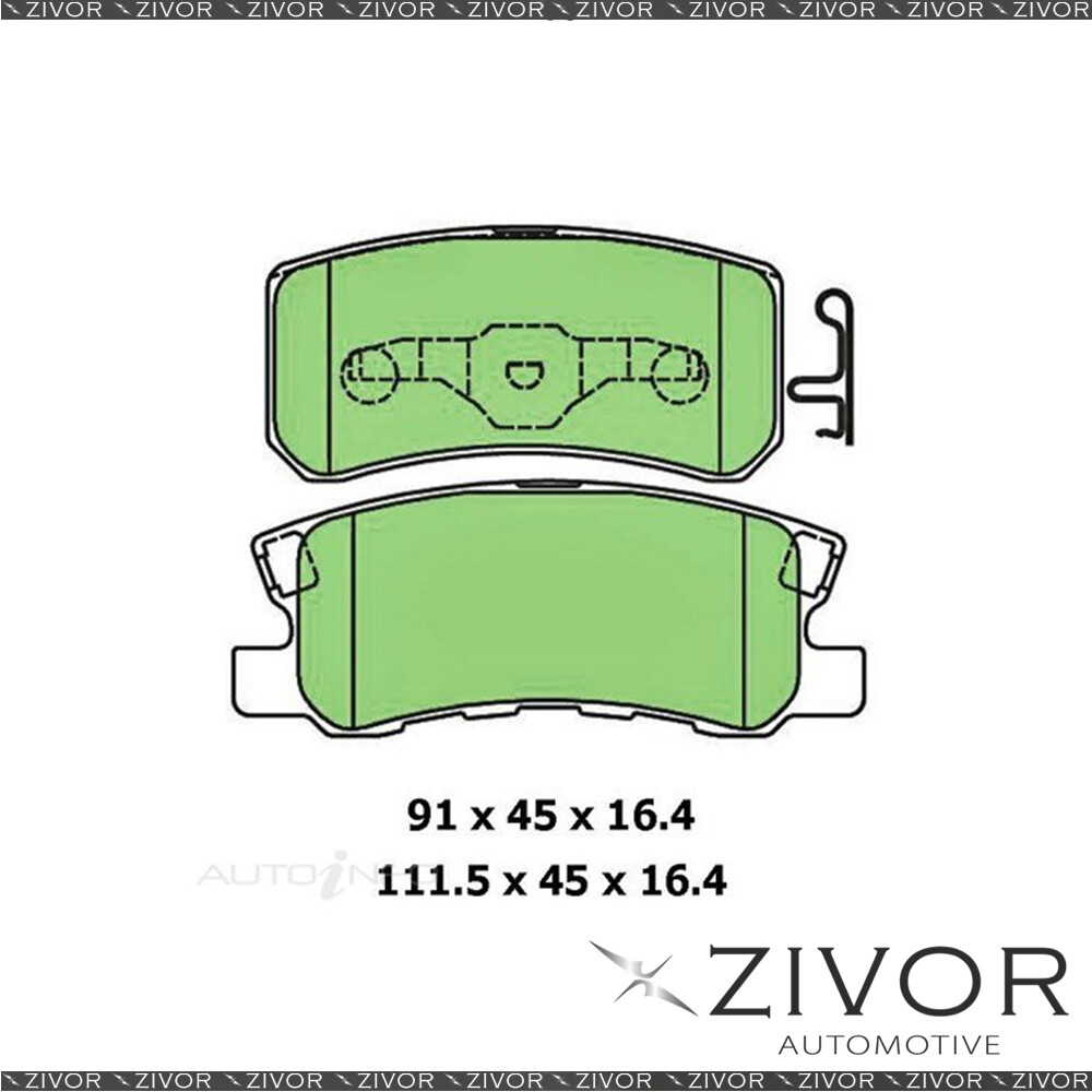 Brake PadsRR For MITSUBISHI LANCER RALLIART SPORTBACK CJ 4D H/B 4B11T