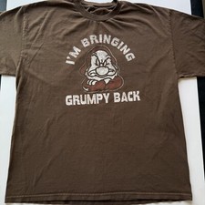 Adult XL Snow White And The Seven Dwarfs I  m Bringing Grumpy Back T-Shirt Disney