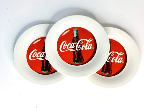 1996 Gibson Coca Cola Dessert Plates Set of 3 - Picture 3 of 11