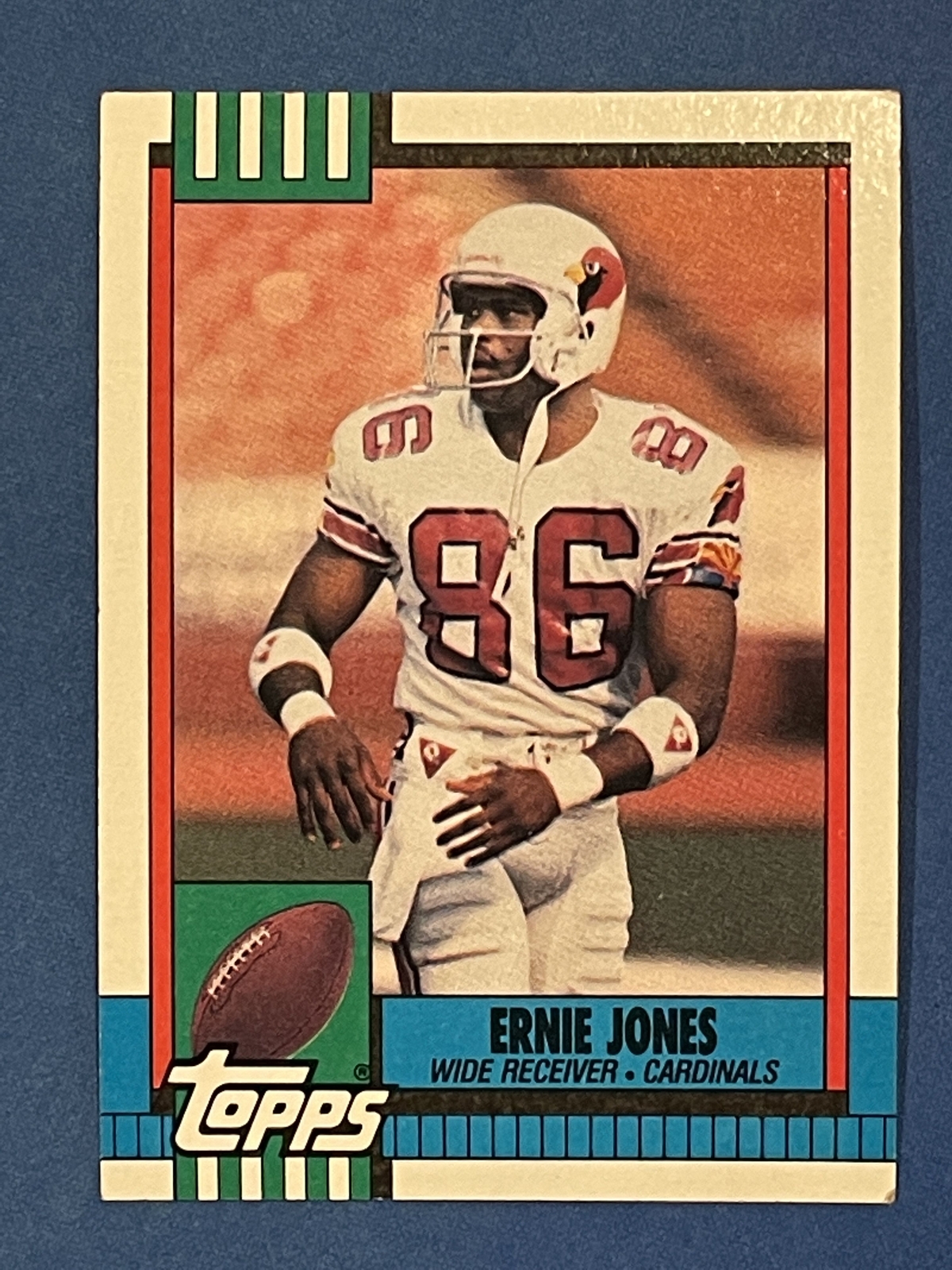 Ernie Jones 1990 Topps Disclaimer Back Rookie  #440 Phoenix Cardinals