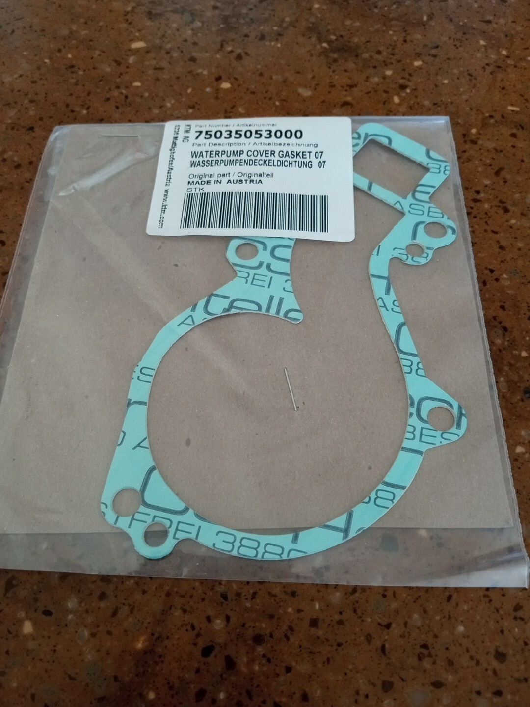 KTM Water Pump Gasket Part Number OEM 75035053000 eBay