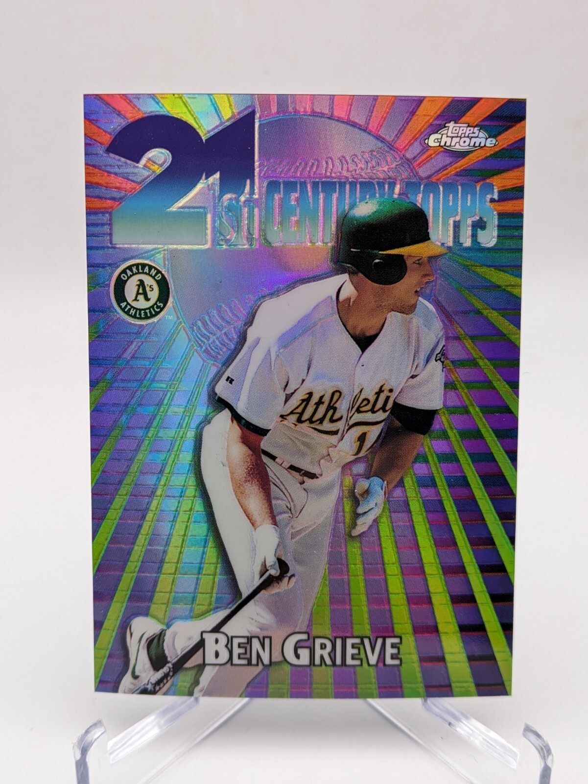 💥 2000 Topps Chrome Ben Grieve 21st Century Refractor Insert #C1; Athletics