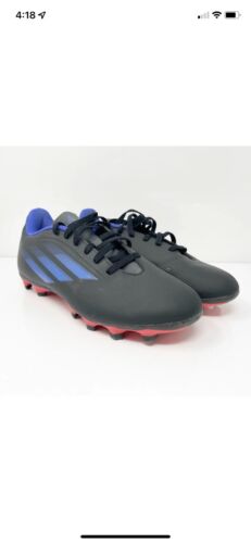 Adidas X Speedflow.4 Flexible Ground Soccer Shoe Black Sonic Size 10 Mens NWT - Afbeelding 1 van 12