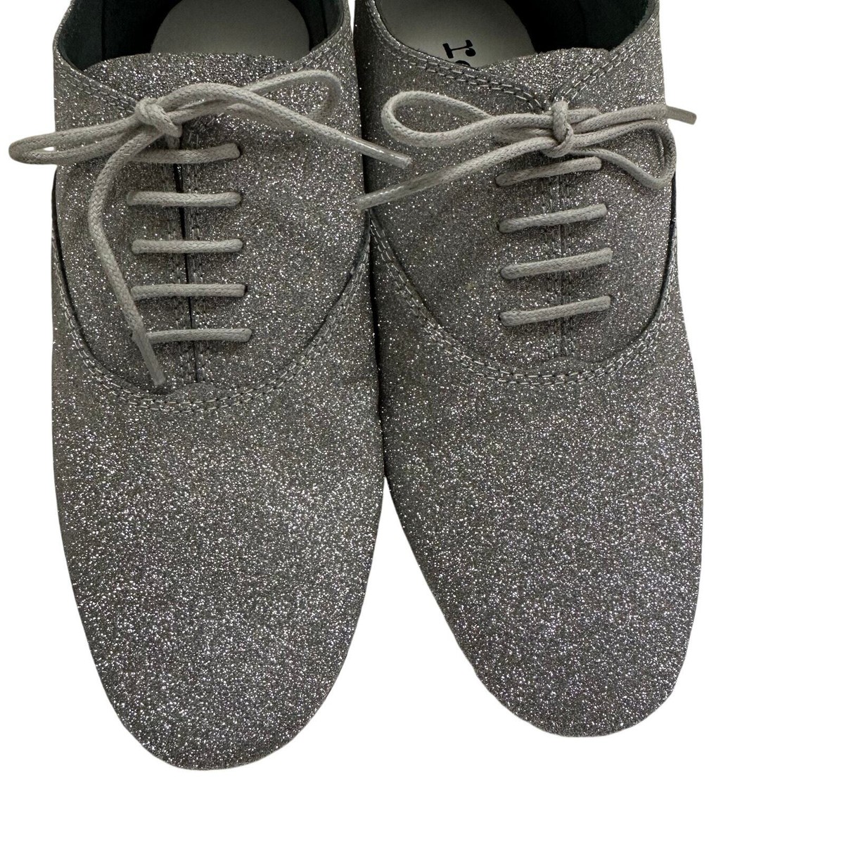 NWOT Repetto Paris Silver Glitter Zizi Oxford Dance Shoe