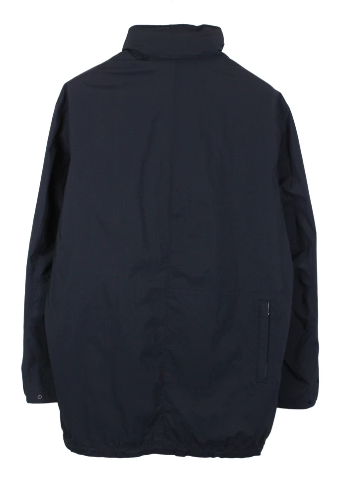 Hugo Boss Onan Jacke Herren (Eu) 56 Versteckte Kapuze Halb Netzfutter Marine Mid - Bild 2 von 4