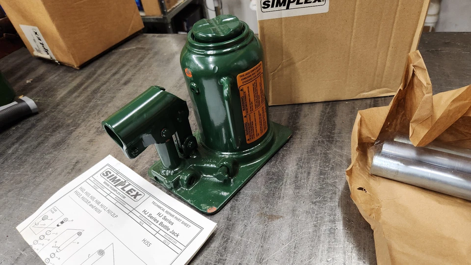 NOVO MACACO HIDRÁULICO DE GARRAFA MANUAL SIMPLEX HJ22LP 22 toneladas perfil baixo. Feito no Japão - Imagem 4 de 4