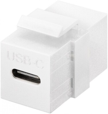 Keystone-Modul USB-C -Verbinder, USB 3.2 Gen 2 (10 Gbit/s), weiß
