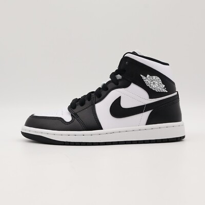 DV0991-101 Nike Air Jordan 1 Mid Black White Panda (Women's DV0991-101 Nike Air Jordan 1 Mid Black White Panda (Women's