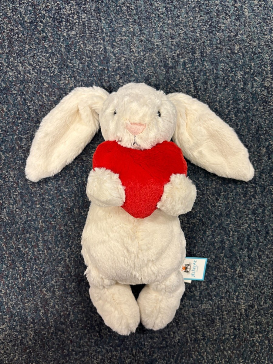 Jellycat Bashful Red Love Heart Bunny Valentine's medium 31 cm NEW