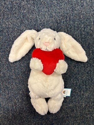 Jellycat Bashful Red Love Heart Bunny Valentine's medium 31 cm NEW